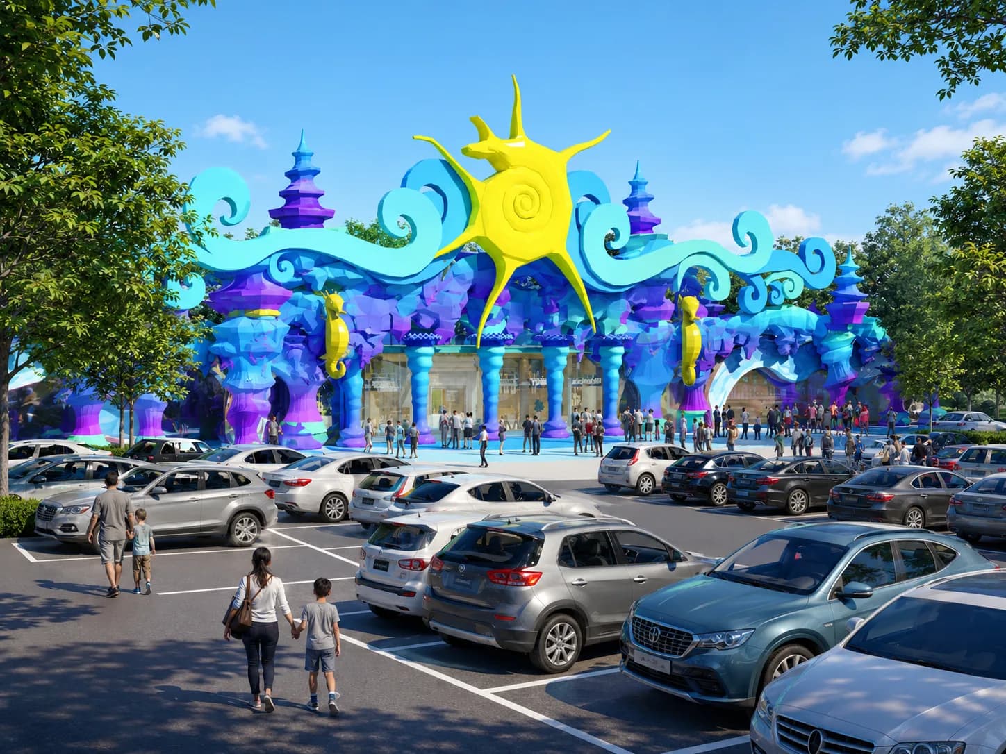 Entrada carnavalera · portal del parque